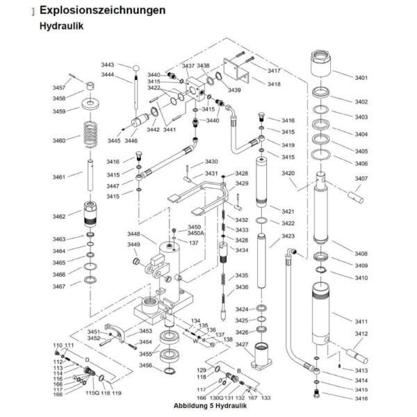 Dichtungssatz für Hydraulikpumpe, Hubzylinder GE0048472