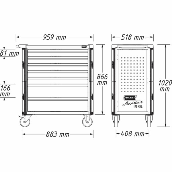 HAZET Werkstattwagen 179nxl-1