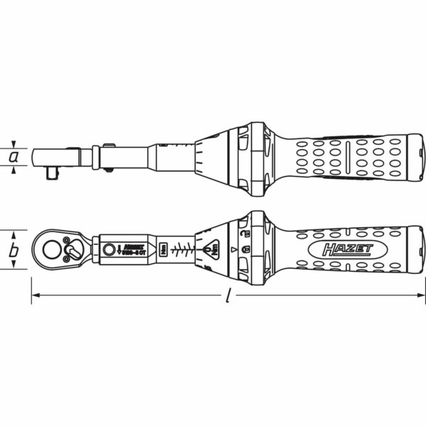 Drehmomentschlüssel HAZET 1/2 Zoll 10 – 60 Nm