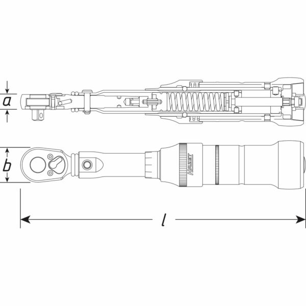 Drehmomentschlüssel HAZET 1/4 Zoll 2 - 10 Nm