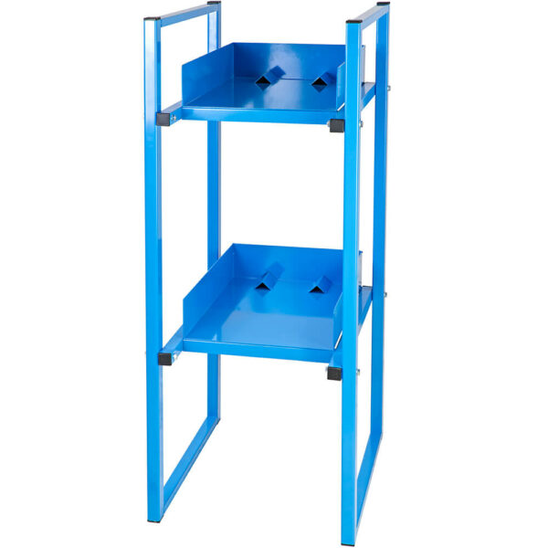 Fassregal für 2x 60 Liter Fässer, blau (RAL 5012)