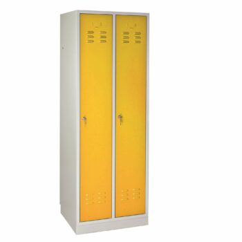 Garderobenschrank 2-türig, RAL7035/1021 - 1775x600x500 mm