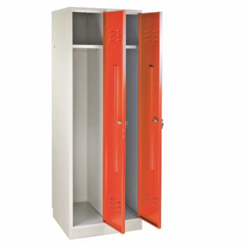 Garderobenschrank 2-türig, RAL7035/2008 - 1775x600x500 mm