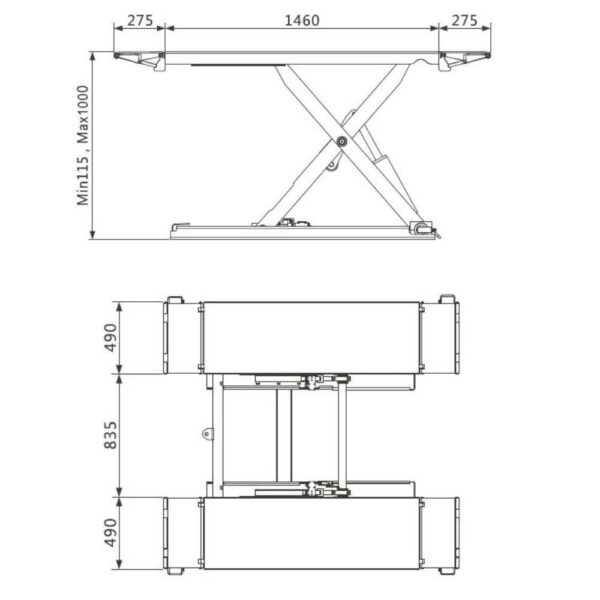 Scherenhebebühne Miami Plus 2.0, 380V - 3,5t