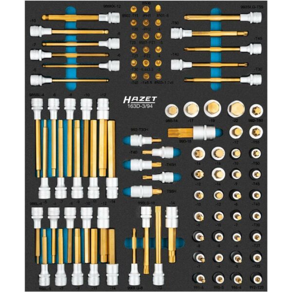 Schraubendreher Steckschlüsseleinsatz Satz HAZET 163D-3/94