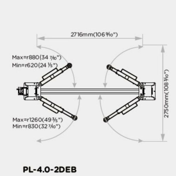 Wematik Zwei Säulen PKW Hebebühne New York, 380V - 4t